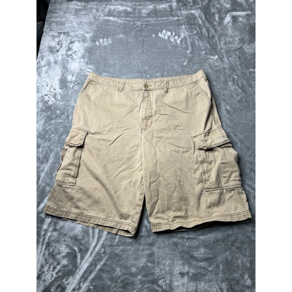 Quiksilver Shorts Size 40 Gray Cargo Baggy Skate Surf Y2K Tan Brown